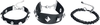 Rock Rebel by EMP - Clous - Set de bracelets - Unisexe - noir argent