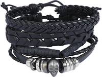Rock Rebel by EMP - Crâne - Set de bracelets - Unisexe - noir