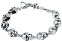 Rock Rebel by EMP - Crânes - Bracelet - Homme - couleur argent