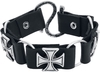Rock Rebel by EMP - Croix De Fer - Bracelet imitation cuir - Homme - noir