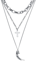 Rock Rebel by EMP - Dent De Dragon - Collier - Unisexe - couleur argent