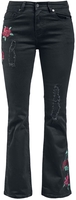 Rock Rebel by EMP - Grace Jeans mit Cherry Skulls & Roses - Jean - Femme - noir