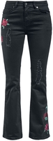 Rock Rebel by EMP - Grace Jeans mit Cherry Skulls & Roses - Jean - Femme - noir