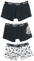 Rock Rebel by EMP - Rock Rebel x Route 66 - Lot De 3 Boxers - Boxer - Homme - noir