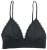 Rock Rebel by EMP - Schwarzes Bustier mit Spitzenkante inklusive Tuch - Bustier - Femme - noir