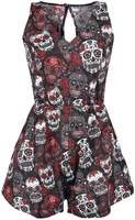 Rockabella - Combinaison Mortal - Salopette - Femme - noir rouge