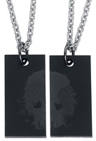 Rockers - Skull Couples - Collier - Unisexe - noir