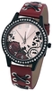 Roses - - Montres bracelets - Femme - rouge noir