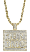 Run DMC - King Ice - Classic Logo Necklace - Collier - Unisexe - couleur or