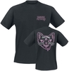 Samurai Pizza Cats - Cat Head Design - T-Shirt Manches courtes - Homme - noir
