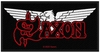 Saxon - Logo & Eagle - Patch - Unisexe - noir rouge blanc