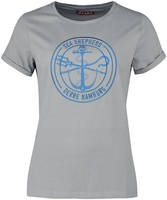 Sea Shepherd x Derbe - Barbe Mono Gots - T-Shirt Manches courtes - Femme - gris bleu