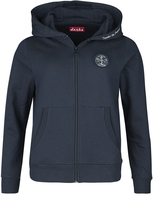 Sea Shepherd x Derbe - Seehase GOTS - Sweat-shirt zippé à capuche - Femme - bleu