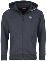 Sea Shepherd X Derbe Hamburg - Seehecht Gots - Sweat-shirt zippé à capuche - Homme - marine