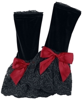 Sinister Gothic - Manchons Gothic - Mitaines montantes - Femme - noir rouge