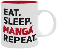 Slogans - Eat Sleep Manga Repeat - Mug - Unisexe - multicolore