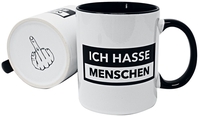 Slogans - Ich hasse Menschen - Mug - Unisexe - multicolor