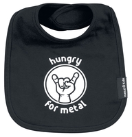 Slogans - Metal Kids - Hungry For Metal - Bavoir - Unisexe - noir