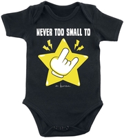 Slogans - Never Too Small To Rock - Body - Unisexe - noir