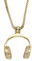 Snoop Dogg - King Ice - Headphones Necklace - Collier - Unisexe - couleur or