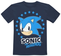 Sonic The Hedgehog - Enfants - Stars - T-shirt - Unisexe - bleu