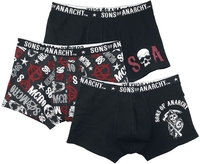 Sons Of Anarchy - SOA - Lot de Boxers - Homme - multicolore