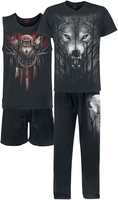 Spiral - Forest Wolf - Pyjama - Homme - noir