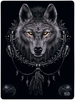 Spiral - Wolf Dreams Fleece Blanket - Couverture - Unisexe - noir