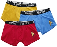 Star Trek - Commander - Lot de Boxers - Homme - bleu rouge jaune