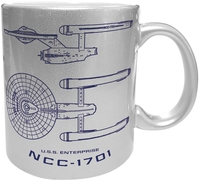 Star Trek - Enterprise - Mug - Unisexe - blanc bleu