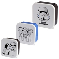Star Wars - Stormtrooper 3er Lunchboxen Set - Boîte-repas - Unisexe - noir blanc bleu