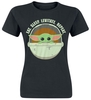 Star Wars - The Mandalorian - Eat,  Sleep,  Levitate - Grogu - T-Shirt Manches courtes - Femme - noir