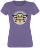 Star Wars - The Mandalorian - Grogu - Co-Pilot - T-Shirt Manches courtes - Femme - lilas