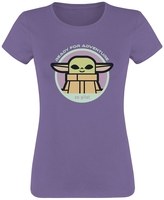 Star Wars - The Mandalorian - Grogu - Co-Pilot - T-Shirt Manches courtes - Femme - lilas