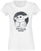 Star Wars - The Mandalorian - Grogu - Encre - T-Shirt Manches courtes - Femme - blanc