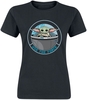 Star Wars - The Mandalorian - Grogu - Use The Force - T-Shirt Manches courtes - Femme - noir