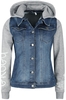 Star Wars - The Mandalorian - Grogu - Veste en Jean - Femme - bleu gris