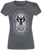 Star Wars - The Mandalorian - Grogu - Wherever I Go,  He Goes - T-Shirt Manches courtes - Femme - gris