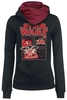 Star Wars - The Mandalorian - Grogu Frog Eater - Sweat-shirt à capuche - Femme - noir rouge