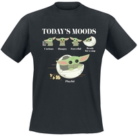 Star Wars - The Mandalorian - Grogu Today`s Moods - T-Shirt Manches courtes - Homme - noir