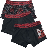 Star Wars - TIE - Lot de Boxers - Homme - noir