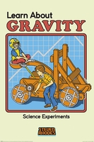 Steven Rhodes - Learn About Gravity - Poster - Unisexe - multicolore