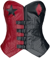 Suicide Squad - Suicide Squad 2 - Harley Quinn - Corset - Femme - noir rouge