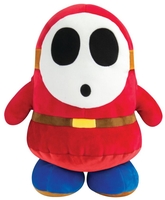 Super Mario - Mario Kart - Shy Guy (Club Mocchi-Mocchi) - Figurine en peluche - Unisexe - rouge noir blanc