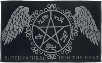 Supernatural - Badetuch - Serviette de bain - Unisexe - noir blanc