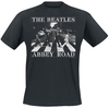 The Beatles - Abbey Road Distressed - T-Shirt Manches courtes - Homme - noir