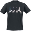 The Beatles - Abbey Road Silhouette - T-Shirt Manches courtes - Homme - noir