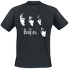 The Beatles - Faces - T-Shirt Manches courtes - Homme - noir