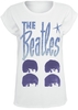 The Beatles - Sketched Heads - T-Shirt Manches courtes - Femme - blanc