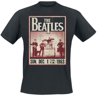 The Beatles - Vintage 1963 Poster - T-Shirt Manches courtes - Homme - noir